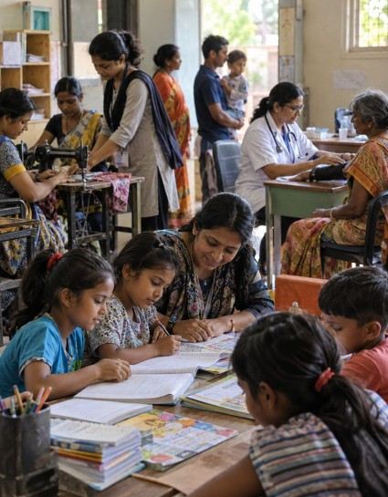 Education women empowerment health and social welfare initiatives
